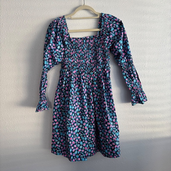 NWT Lilly Pulitzer Beyonca Spot Print Smocked Babydoll Dress - Size Small - Picture 3 of 8